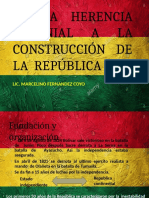De La Herencia Colonial A La Construcción de La República A