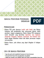 Bahasa Peraturan Perundang-Undangan