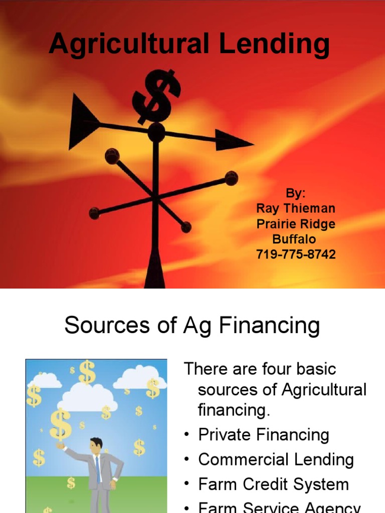 Sources of Agricultural Financing Guide | PDF | Loans | Finance & Money ...