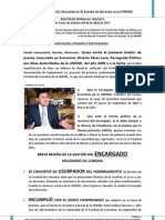 Octavio Pérez Luna - Boletín de Prensa No. 002-2011