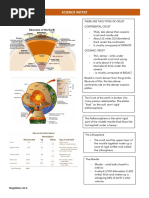 Layers of The Earth: Science Notes