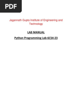 Python Lab Manual