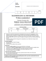 Mathematical Methods: Written Examination 2