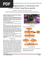 Design and Implementation of Autonomous Line Follower Robot Using Microcontroller