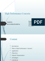 High Performance Concrete