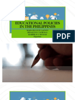 Educational Policies in The Philippines