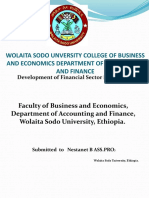 Wolaita Sodo Unversity College of Business and Economics Department of Accounting and Finance