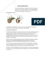 TIPOS DE CIMENTACIÓN Investigacion DIBUJO TECNICO