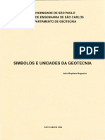 Simbolos e unidades da geotecnia