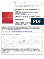 Problem Based Language Learning and Teaching