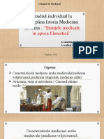 Stiintele Medicale in Epoca Elenistica