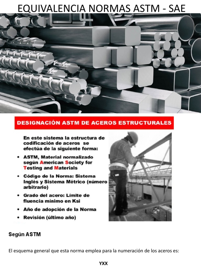 Equivalencias Normas ASTM - AISI-SAE | PDF