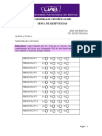 Hoja de Respuesta Olimpiadas