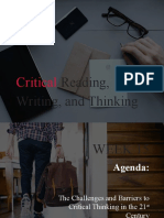 Critical: Reading, Writing, and Thinking