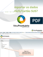 MeuProntuario - Como Importar Dados Do CADSUS