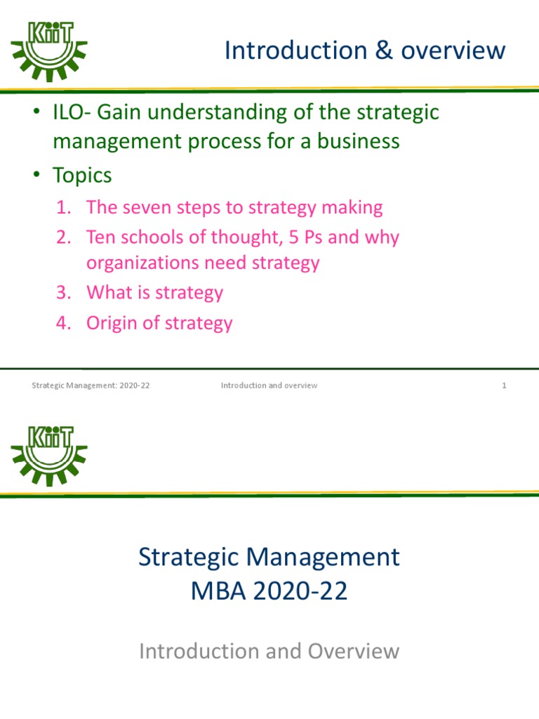 MBA Strategic Management Guide | PDF | Strategic Management | Economies