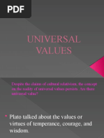 Universal Values