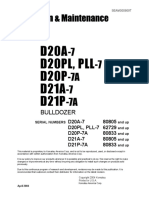 Operation & Maintenance Manual: D20A D20Pl, PLL D20P D21A D21P