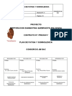 Plan de Prevención de Fatiga y Somnolencia 2021