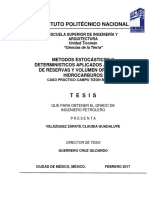Métodos Estocásticos y Deterministicos Aplicados Al Cálculo de Reservas y Volumen Original de Hidrocarburos