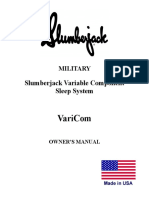 Kelty/SlumberJack VariCom Sleep System Owners Manual