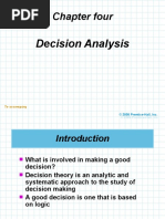 Chapter Four: Decision Analysis