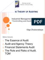Theory of Auditing (Industry Audit and Controlling)