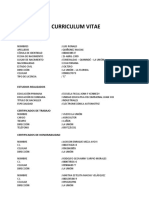 CURRICULUM VITAE RONAL QUIÑONEZ