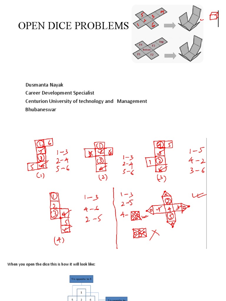 Open Dice Problem Solutions | PDF