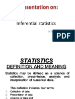 Inferential Statistics: Nikita Jain 803