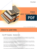 Stack of Books PowerPoint Templates Standard