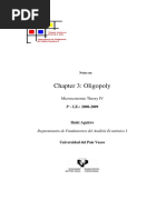 Chapter 3: Oligopoly: Microeconomic Theory IV