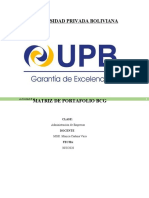 Tarea Matriz de Portafolio BCG