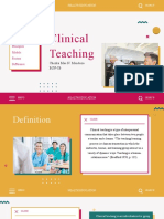 Clinical teaching methods