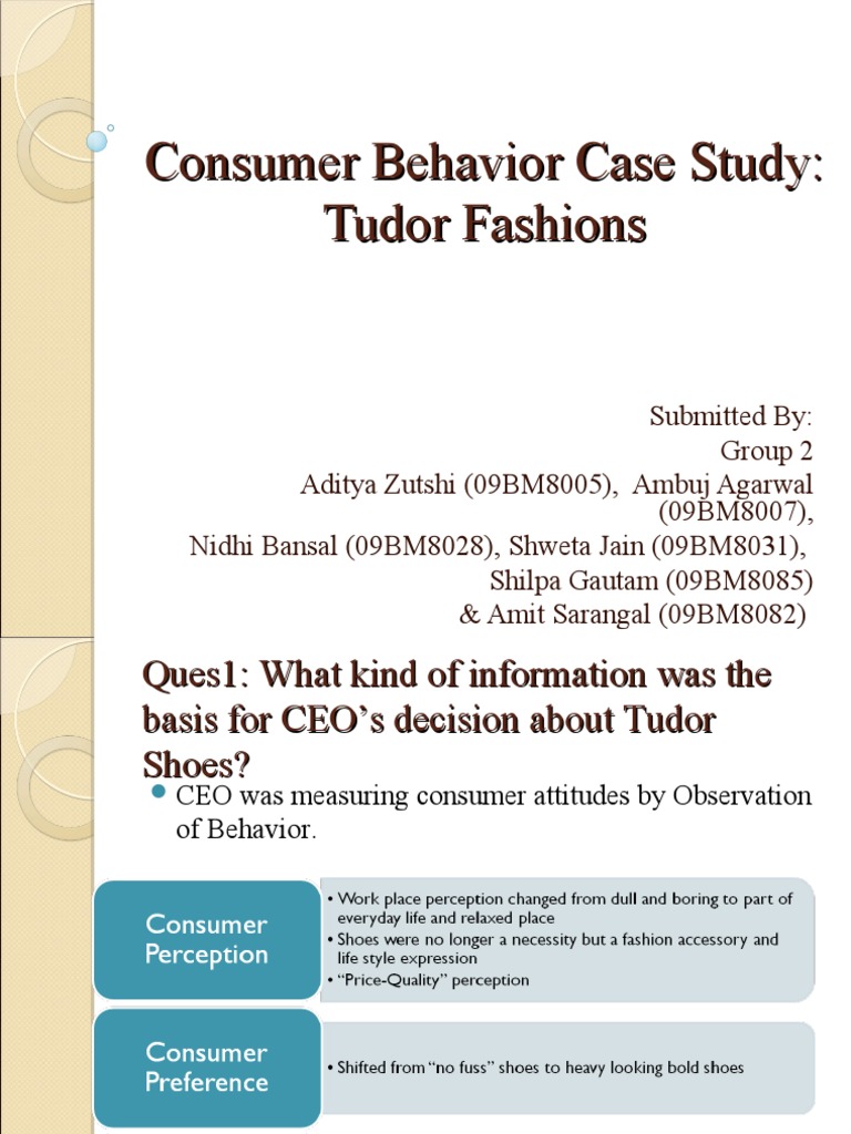 consumer behaviour case study pdf