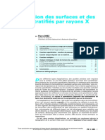 p1085 Caractérisation des surfaces et des matériaux stratifiés par rayons X