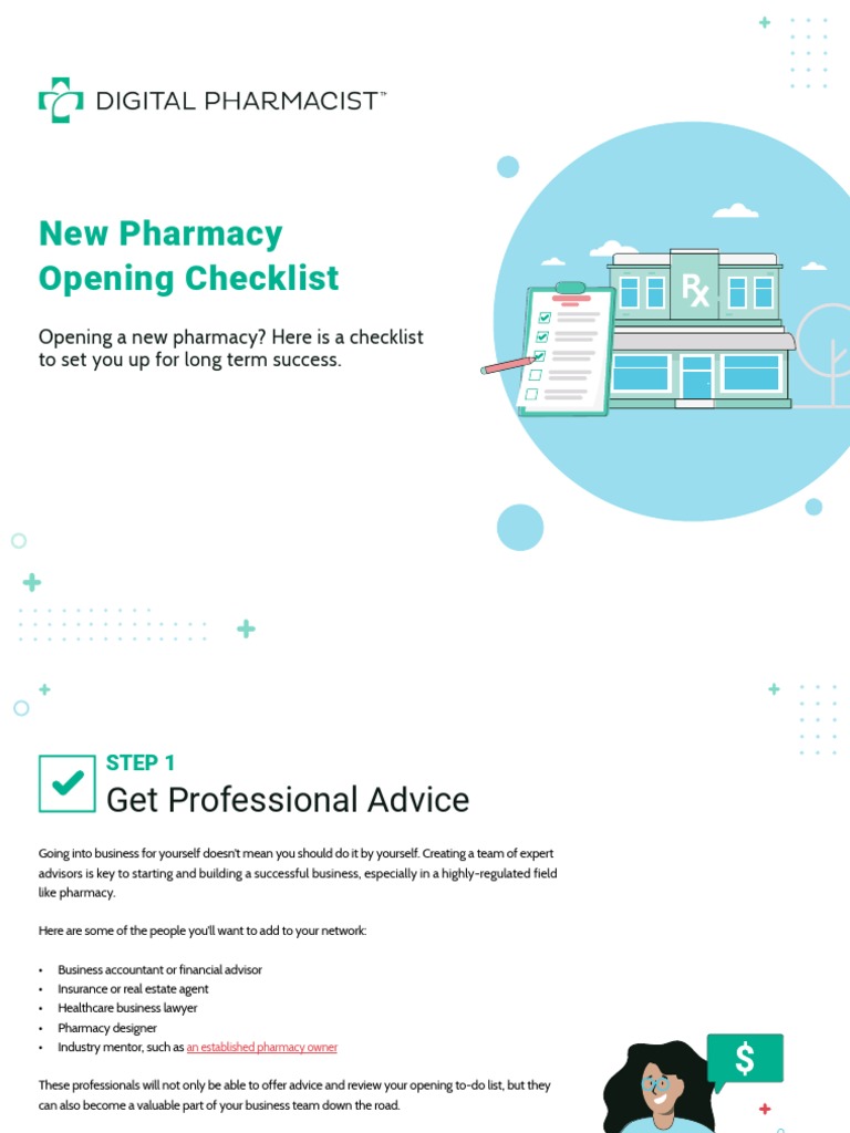 New Pharmacy Opening Checklist Guide | PDF | Pharmacy | Drug ...
