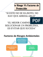 Factores de Riesgo Vs Factores de Protección.