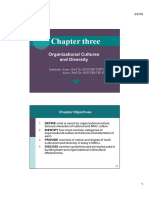 Chapter Three: Organizational Cultures and Diversity
