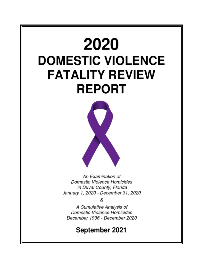 2020 Fatality Review Report | PDF | Domestic Violence | Violence