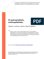 El Psicoanálisis, Anticapitalista