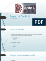 Impact of Covid 19: By: Vipul Prajapati