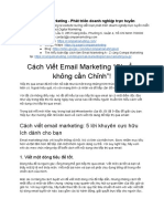 Cách viết email marketing