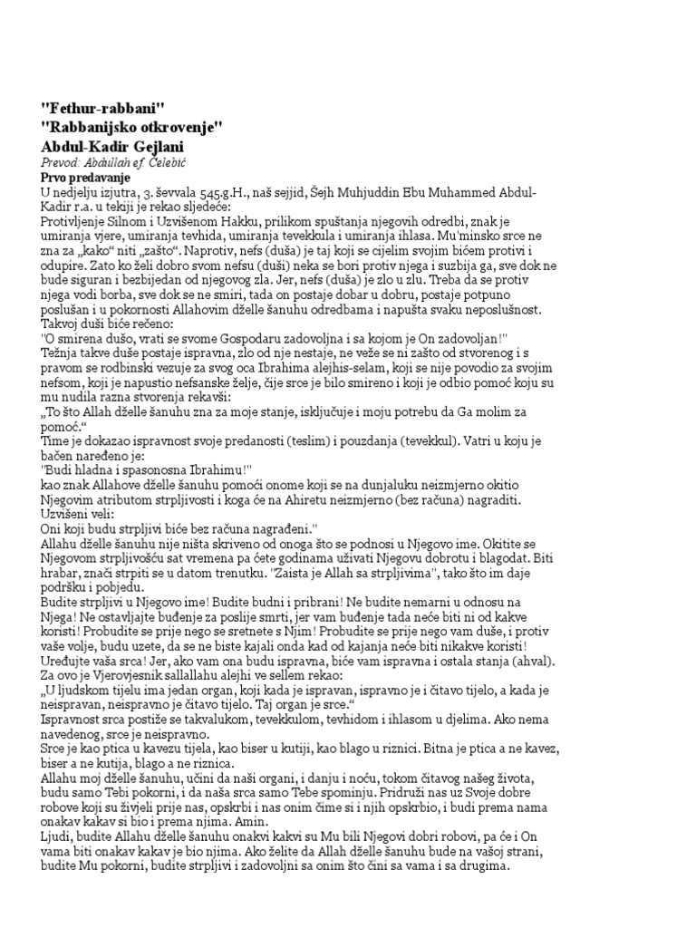 Fethur Rabbani | PDF