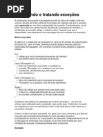TratamentoDeExceção