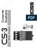 Boss Compression Sustainer Cs 3 Mode d Emploi Fr 44041