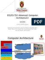 ECE/CS 752: Advanced Computer Architecture I: Fall 2019