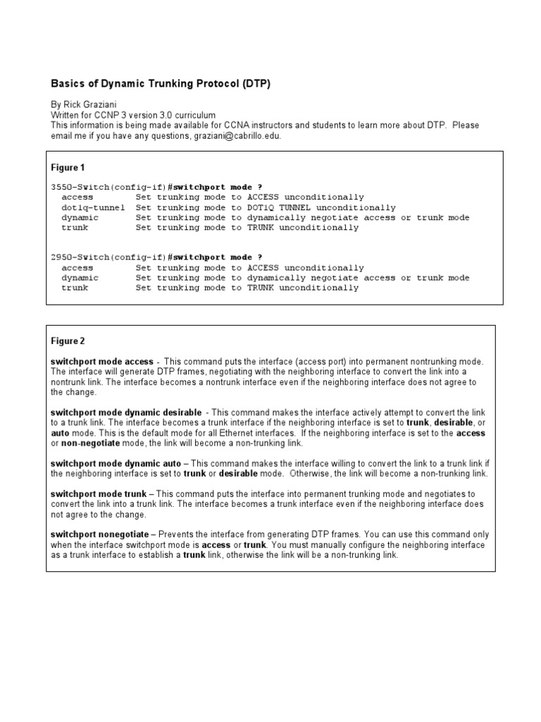DTP-CCNA | Network Switch | Telecommunications Standards