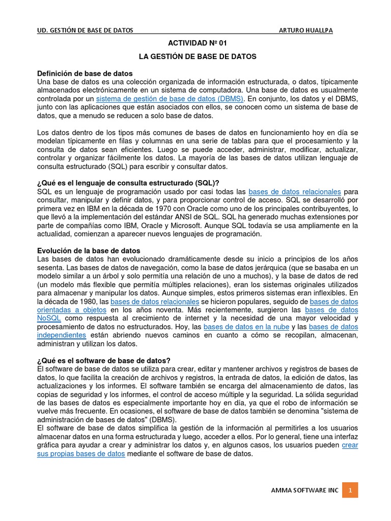 Base de Datos 3 | PDF | Bases de datos | Mi sql