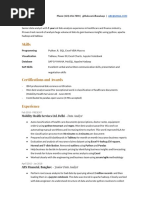 Resume Data Analyst Experienced